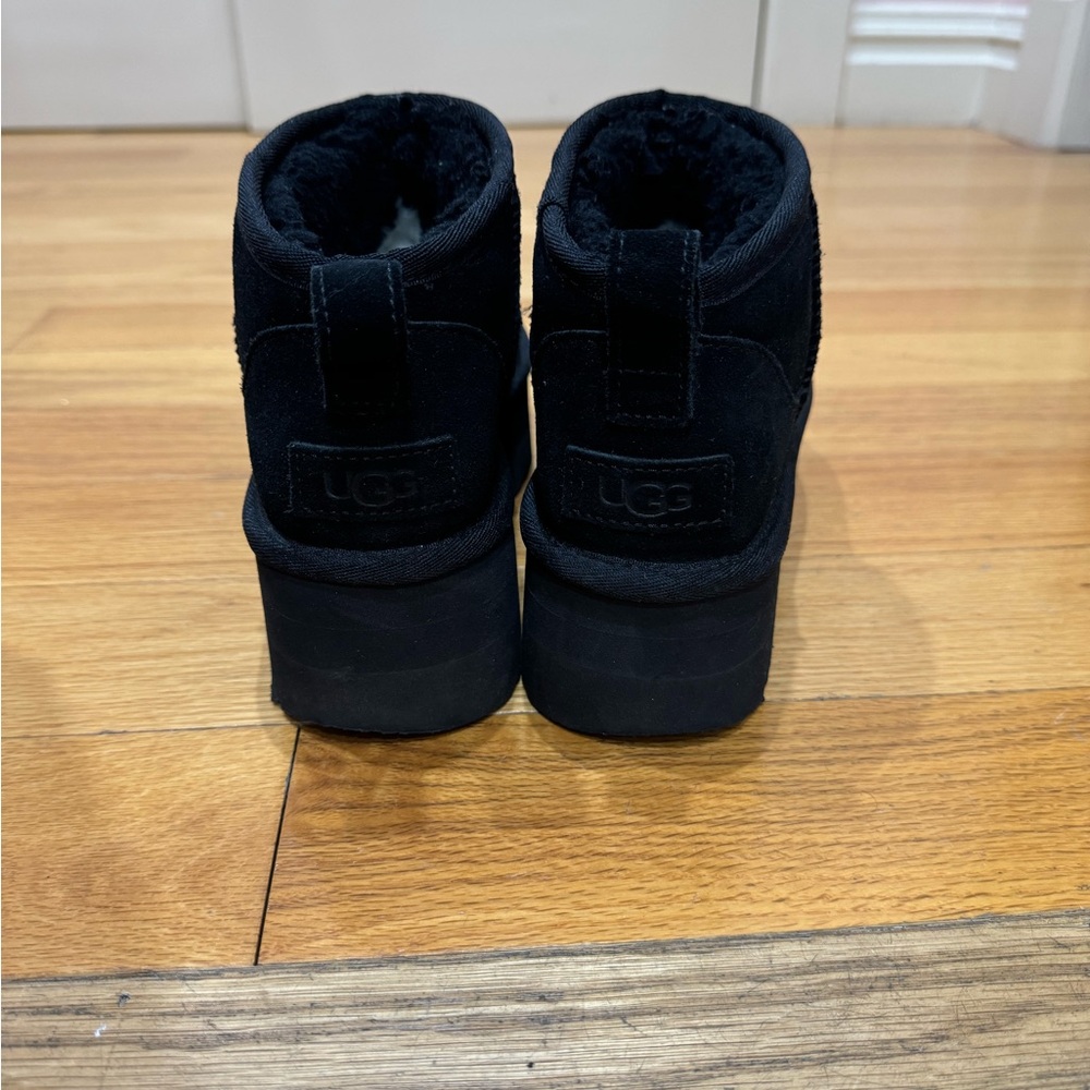 UGG platform booties.